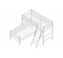 Двухъярусная детская кровать Соня Вариант-8